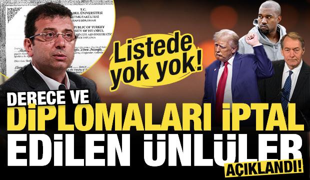 Listede yok yok... İşte diploma ve dereceleri iptal edilen dünyaca ünlü kişiler!