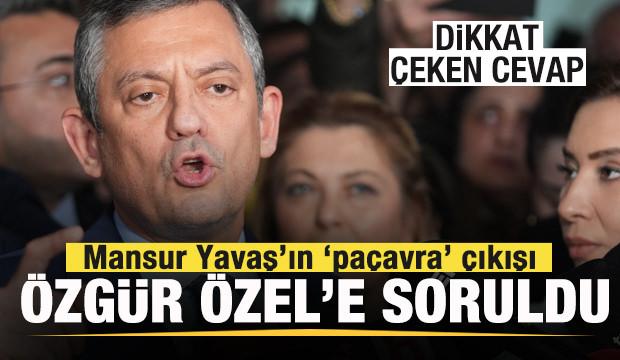 Mansur Yavaş'ın 'paçavra' çıkışı gündem oldu! Özgür Özel'den dikkat çeken cevap