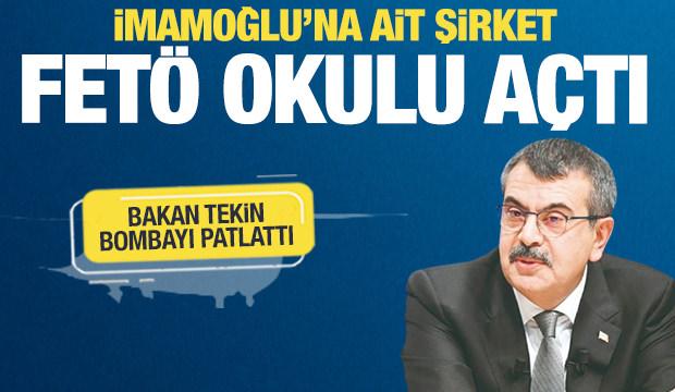 Milli Eğitim Bakanı Tekin, İmamoğlu'nun usülsüz yatay geçişinin arka planını deşifre etti