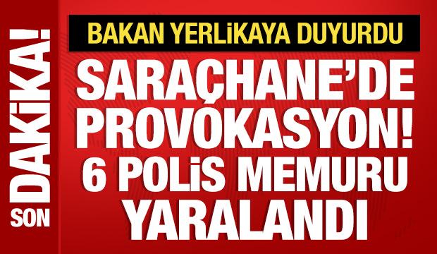 Saraçhane'deki gösterilerde 6 polis yaralandı