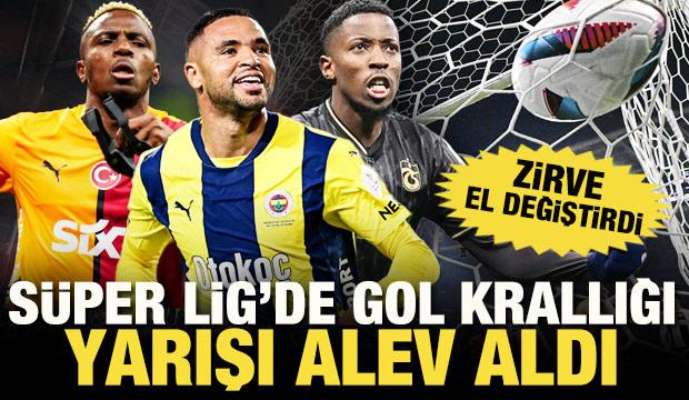 Süper Lig'de gol krallığı yarışı alev aldı! Zirve el değiştirdi