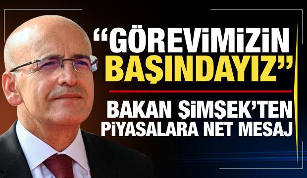 Bakan Şimşek: Piyasalar için gereken adımları atmaya devam edeceğiz