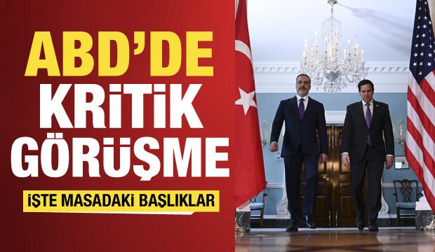 Dışişleri Bakanı Hakan Fidan'dan ABD'de kritik görüşme