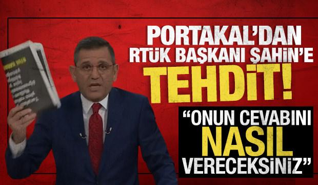 Fatih Portakal'dan RTÜK Başkanı'na tehdit! "Onun cevabını nasıl vereceksiniz"