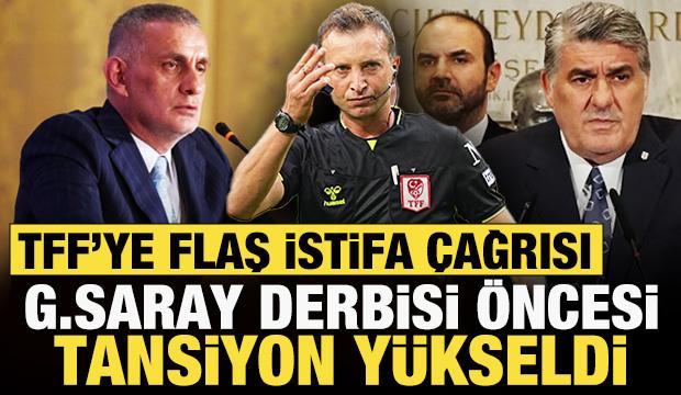 Galatasaray derbisi öncesi tansiyon yükseldi! Beşiktaş'tan TFF'ye istifa çağrısı