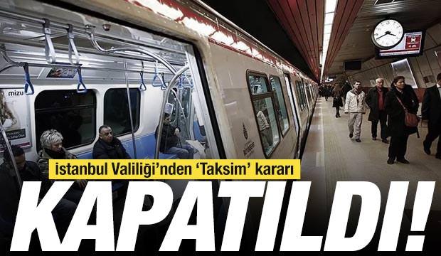 SON DAKİKA! Metronun Taksim durağı ile Taksim-Kabataş Füniküler hattı kapatıldı