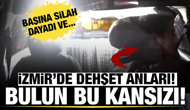 Taksicinin başına silah dayadı dehşeti yaşattı! 