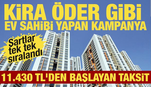 TOKİ'den kira öder gibi ev sahibi yapan kampanya