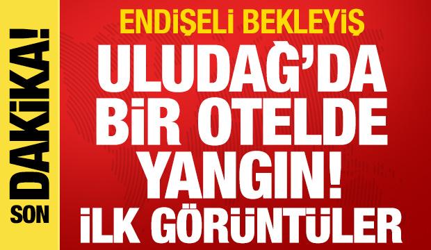 Uludağ'da bir otelde yangın!
