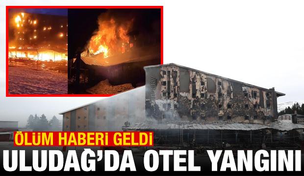 Uludağ'da bir otelde yangın!