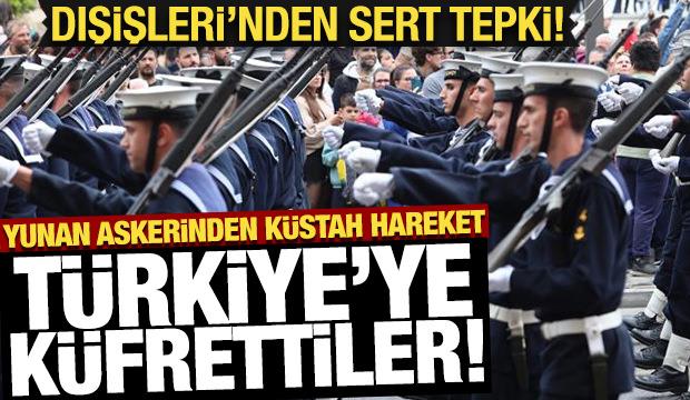 Yunan askeri Türkiye'ye küfür etti! Dışişleri izahat istedi