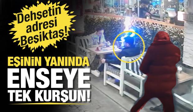 Beşiktaş'ta silahlı saldırı: Eşinin yanında ensesine ateş edip kaçtı!