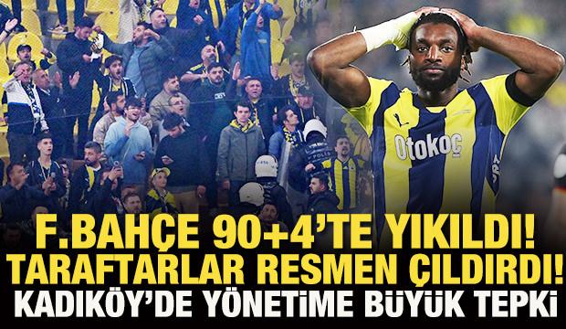 Fenerbahçe 90+4'te yıkıldı! Taraftarlar maç sonu resmen çıldırdı! Büyük isyan