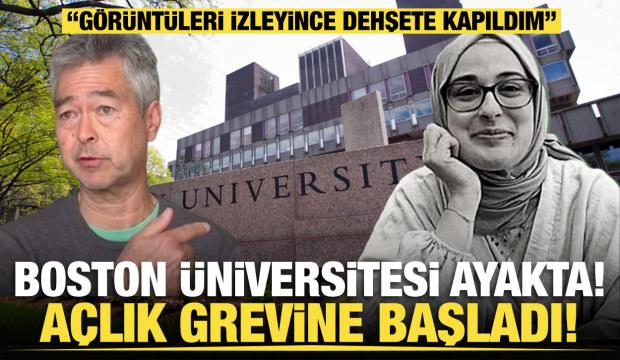 Odasının camına astığı pankart indirilmişti... ABD'li profesör açlık grevine başladı!