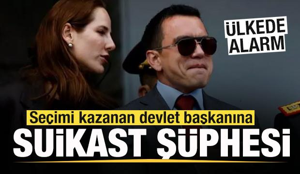 Seçimi kazanan Devlet Başkanı Noboa'ya suikast şüphesi! Ülke yüksek alarm durumuna geçti