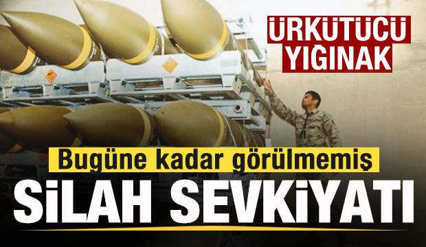 Ürkütücü silah yığınağ! Bugüne kadar görülmemiş çapta sevikiyat