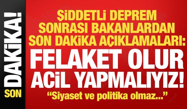 Bakanlardan son dakika açıklamaları! 'Acil' çağrı yapıp uyardı: Vakit yok felaket olur...