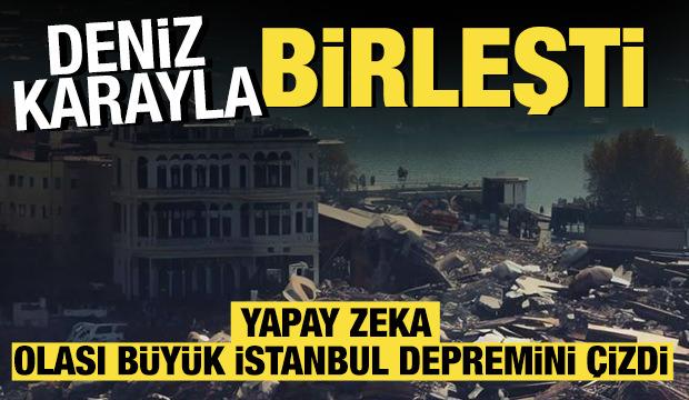 Deniz karayla birleşti! Yapay zeka olası büyük İstanbul depremini çizdi