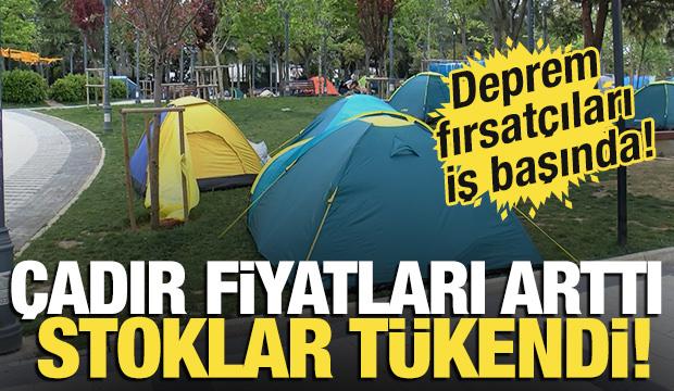 İstanbul’da depremin ardından çadır fiyatları arttı; stoklar tükendi
