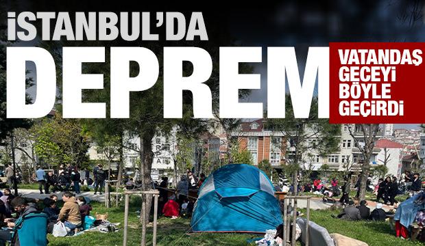 İstanbullular deprem korkusuyla geceyi sokakta ve camilerde geçirdi