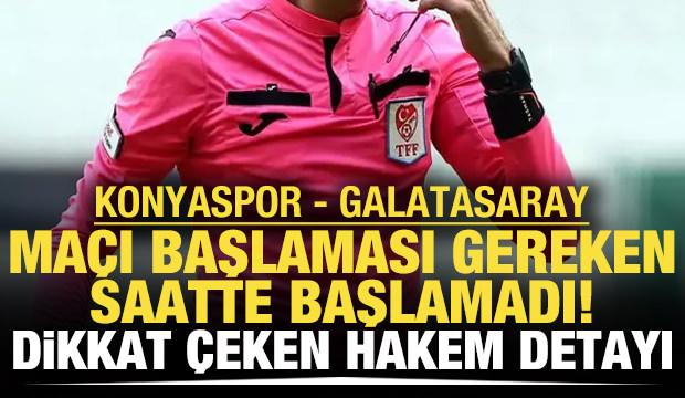 Maç başlaması gereken saatte başlamadı! Dikkat çeken hakem detayı