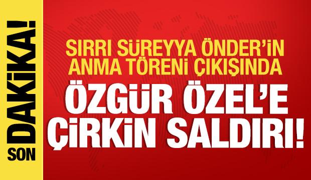 Sırrı Süreyya Önder'in anma töreninde provokasyon: Özgür Özel saldırıya uğradı!