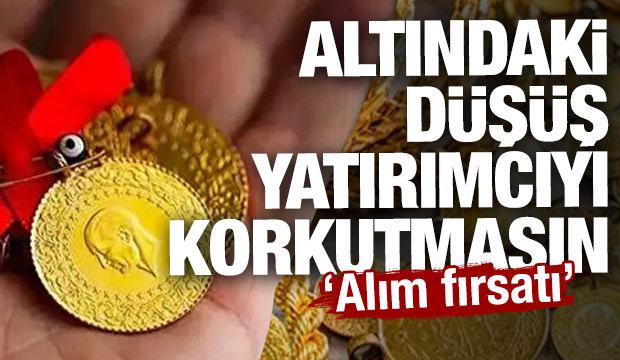 Altındaki düşüş yatırımcıyı korkutmasın diyerek açıkladı! 'Alım fırsatı' 