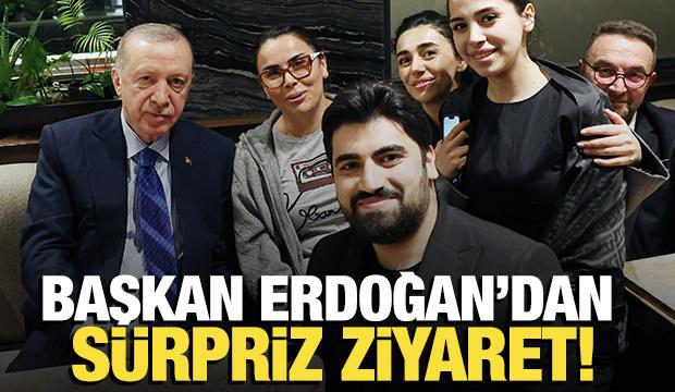 Cumhurbaşkanı Erdoğan, kafede vatandaşlarla sohbet etti