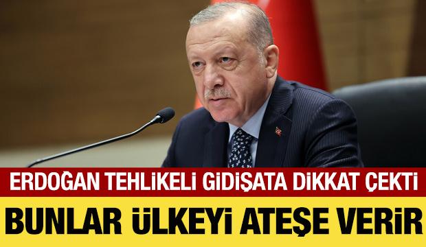 Cumhurbaşkanı Erdoğan'dan Özgür Özel'e tepki: Bunlar ülkeyi ateşe verir!