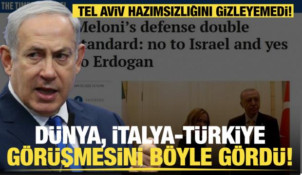 Dünya İtalya-Türkiye görüşmesini böyle gördü! Tel Aviv hazımsızlığını gizleyemedi!