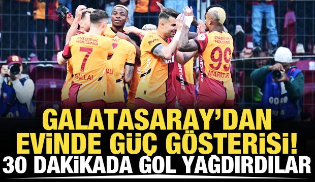 Galatasaray'dan güç gösterisi! 30 dakikada gol yağdırdılar