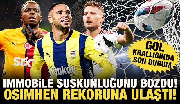  Immobile suskunluğunu bozdu! Osimhen rekoruna ulaştı: İşte güncel gol krallığı listesi