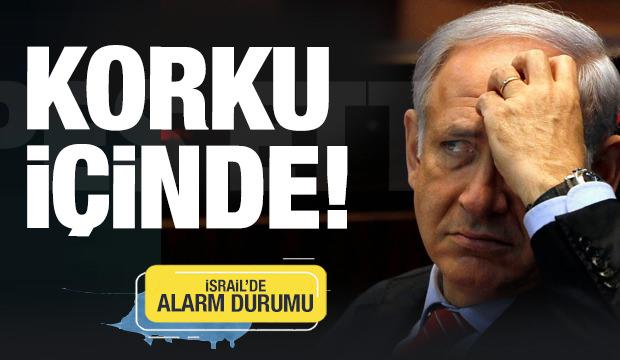 Netanyahu korku içinde! İsrail'de alarm durumu