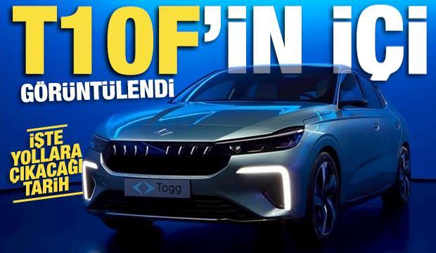 Togg'un sedan modeli T10F’in içi görüntülendi! 