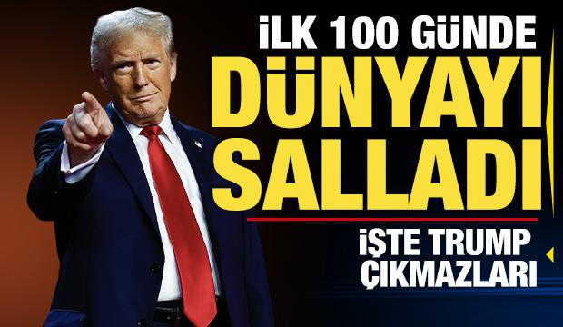 Trump ilk 100 gününde dünyayı salladı! İşte vergiler, Çin, Kanada, Grönland karmaşaları