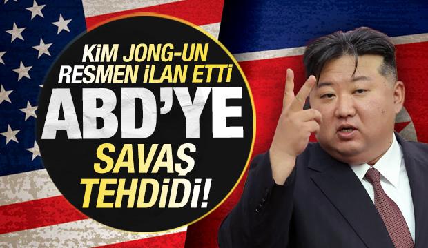 ABD'ye son dakika savaş tehdidi! Kim Jong-un resmen ilan etti
