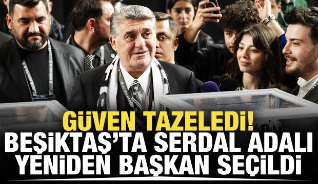 Beşiktaş'ta Serdal Adalı yeniden başkanlığa seçildi