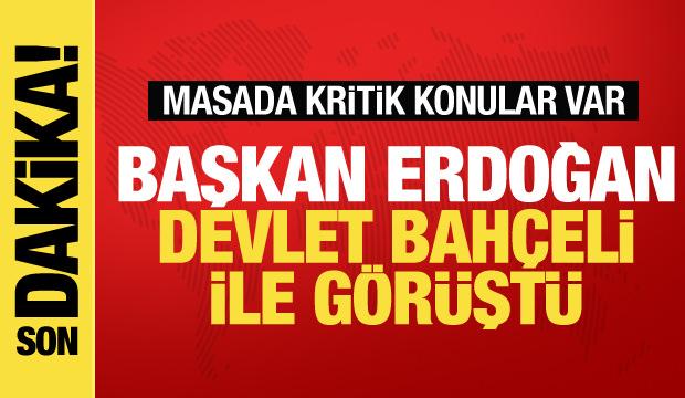 Cumhurbaşkanı Erdoğan, Bahçeli'yi ziyaret etti