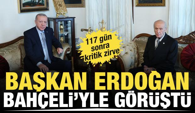 Cumhurbaşkanı Erdoğan, Bahçeli'yi ziyaret etti