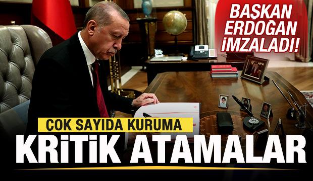 Cumhurbaşkanı Erdoğan imzaladı! Çok sayıda kuruma kritik atamalar...