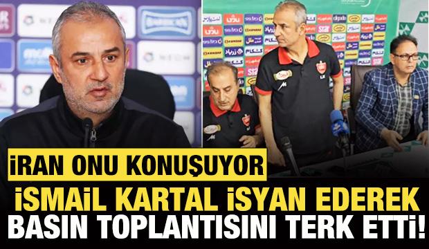 İran, İsmail Kartal'ı konuşuyor! Resmen çıldırdı, basın toplantısını terk etti