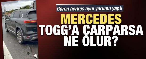 İşte Togg ile Mercedes kazası! Gören herkes aynı yorumu yaptı