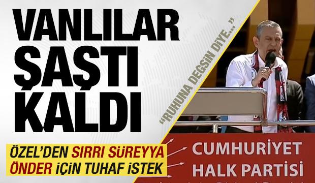 Özgür Özel'den Sırrı Süreyya Önder’in ruhuna alkış! 