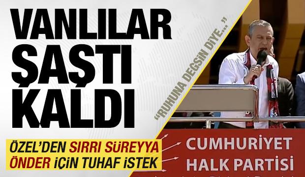 Özgür Özel'den Sırrı Süreyya Önder’in ruhuna alkış! 