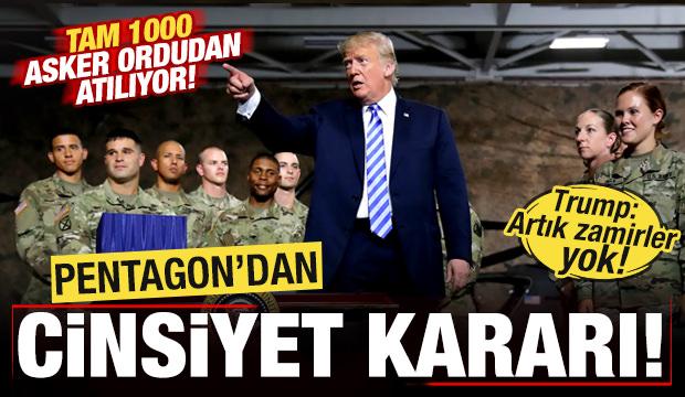 Pentagon'dan son dakika cinsiyet kararı! 1000 asker ordudan atılıyor! Trump: İşimiz bitti