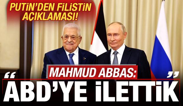 Putin'den son dakika Filistin açıklaması! Mahmud Abbas: ABD'ye ilettik