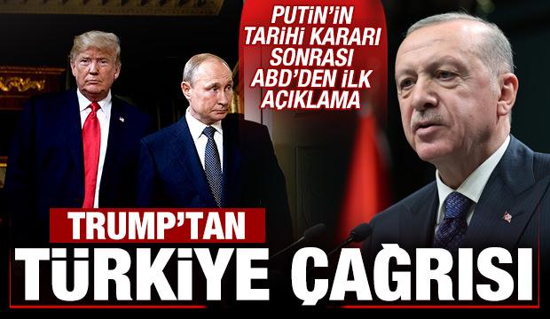 Putin'in ateşkes kararına ABD'den ilk açıklama! Trump'tan son dakika Türkiye çağrısı
