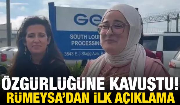 Serbest kalan Rümeysa'dan ilk açıklama