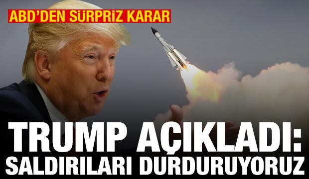 Trump: Husilere saldırıları durduyoruz