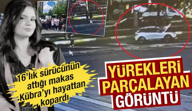 16 yaşındaki sürücü, 17 yaşındaki Kübra’ya böyle çarpmış! Kan donduran kaza
